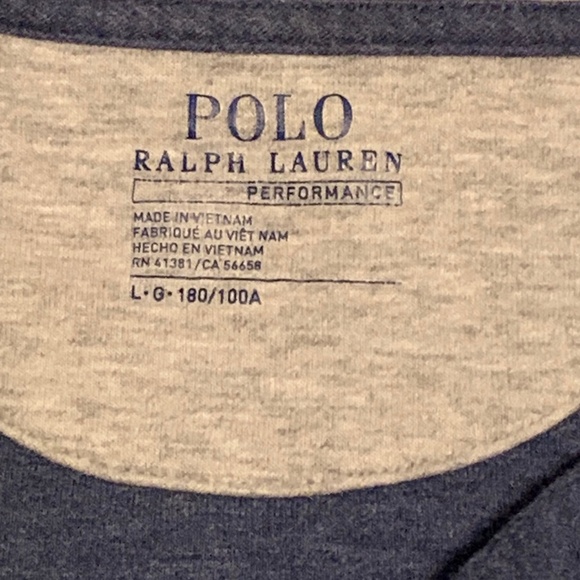 Polo Ralph Lauren SOFT Mens L Performance Sweater 1/4 quarter zip Blue Heather - Picture 4 of 9